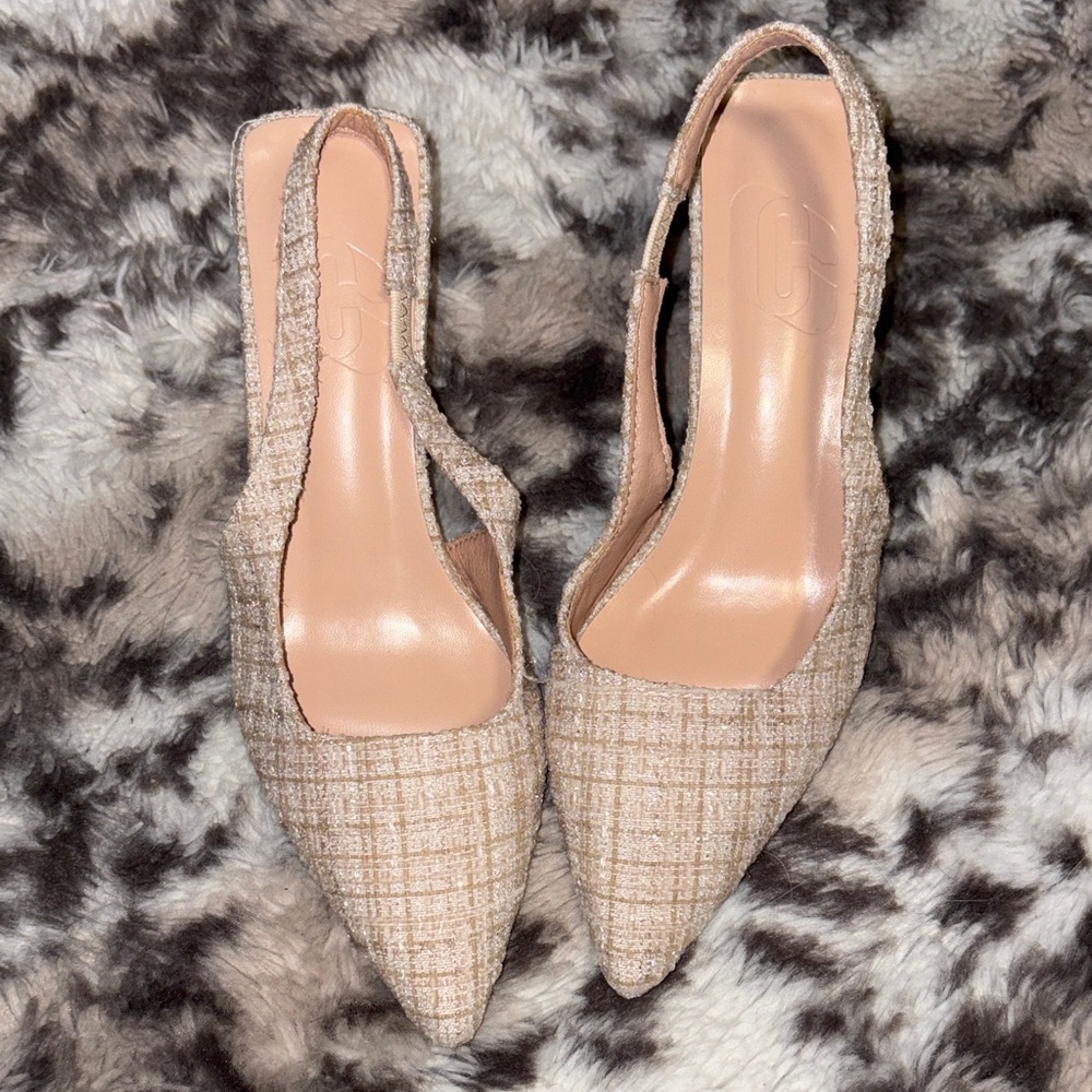 NEW! SHEIN Plaid Pointed-toe Heels